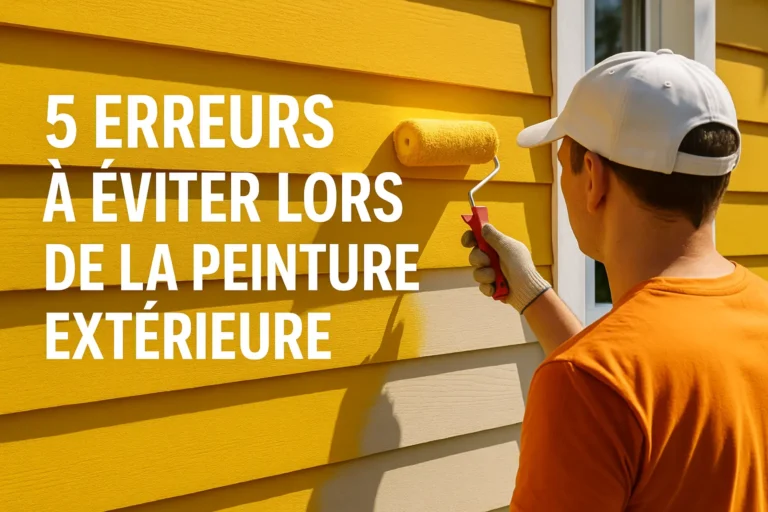 erreur a eviter peinture exterieur